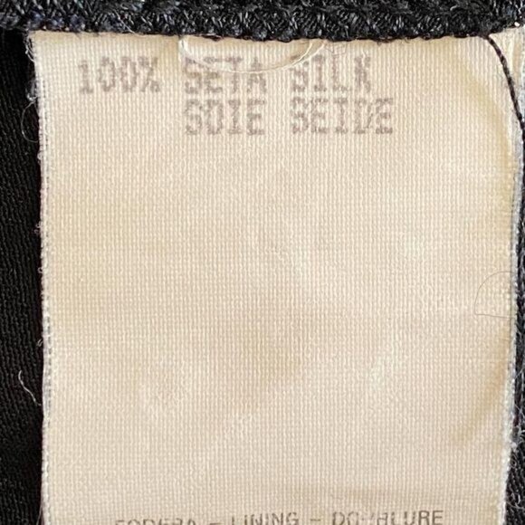 Vintage Gucci Ruffle Trim Washed Silk Dress - Picture 11 of 12